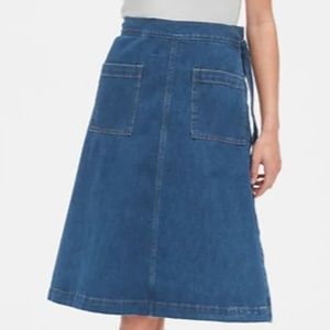 Gap denim wrap skirt